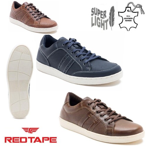 MENS RED TAPE LEATHER LACE UP DRIVING 