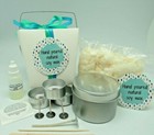 Mini Soy Candle Making Kit / Aqua - gorgeous gift.