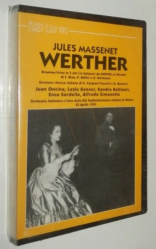 Jules Massenet WERTHER Juan Oncina e Leyla Gencer vhs SIGILLATO SEALED