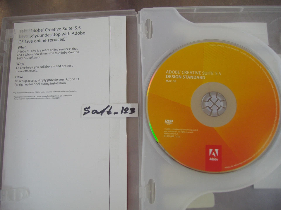 Adobe Creative Suite 5.5 CS5.5 Design Standard For MAC OS Full Retail DVD Vers. - Image 3 of 4