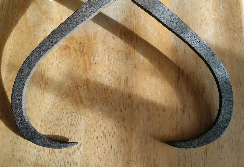 Ice Block Tongs Carrying Hay Bale Wood Tool Primitive Cast Iron Rustic Decor - Image 3 of 4