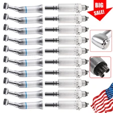 1-10*Dental Slow Speed Handpiece Contra Angle Push Button/Air Motor 4H F/ NSK ns