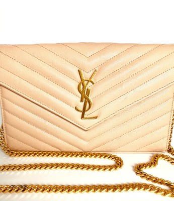 pink ysl wallet