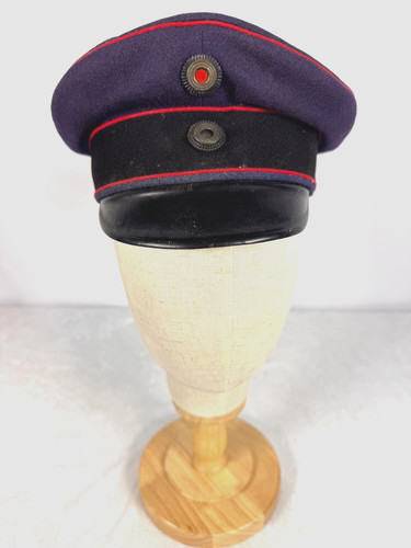 ORIGINAL WWI IMPERIAL GERMAN PRUSSIAN FELDARTILLERIE VISOR HAT