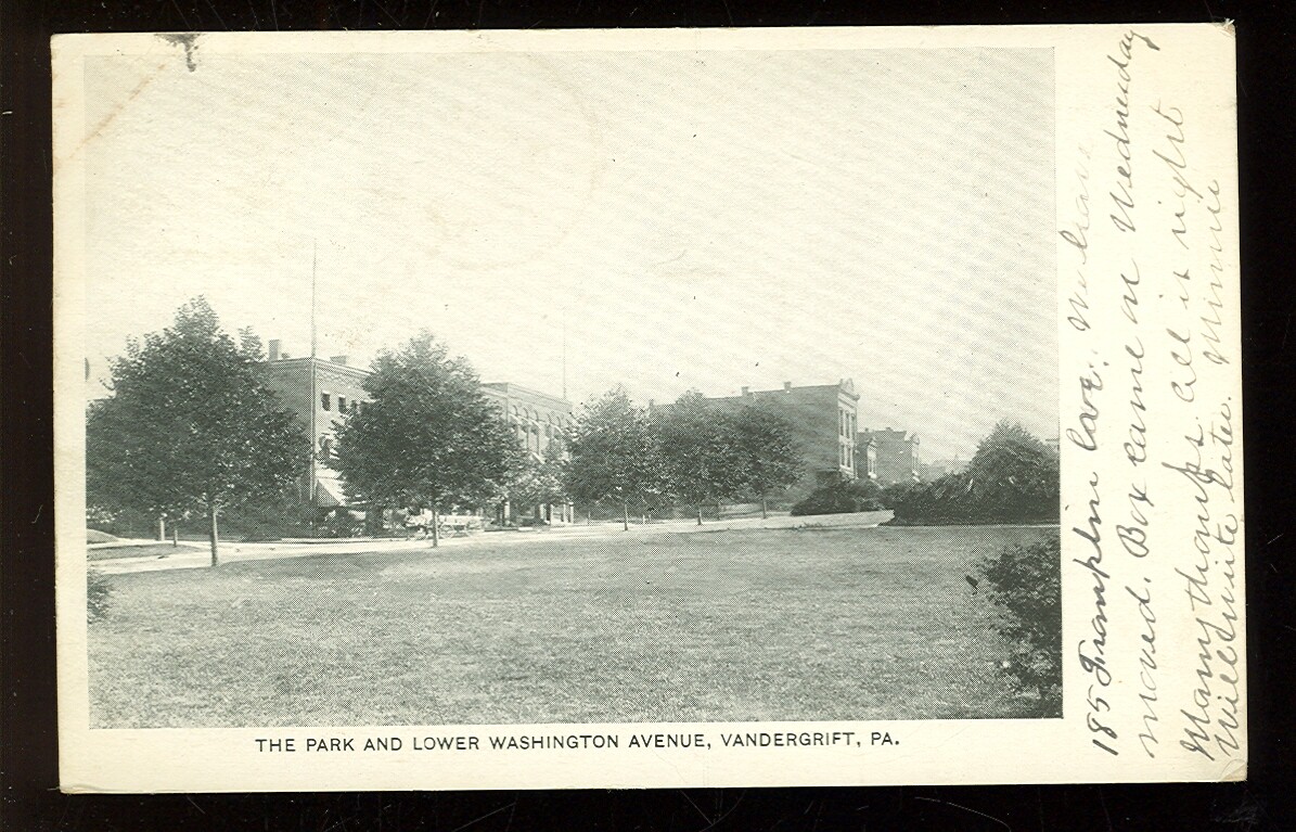 Vandergrift, Pennsylvania, The Park & Lower Washington Avenue