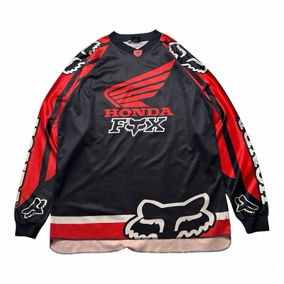 Vintage 1998 Honda Fox Racing Jersey Ezra Lusk Honda CR Motocross