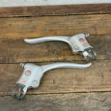 Vintage Weinmann Brake Levers Cafe Curved Brevete Mustache Poker Cruiser 60s 70s