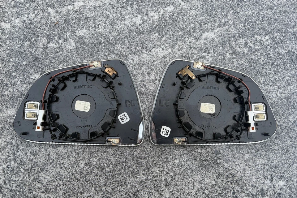 17-24 TESLA MODEL 3 L+R SIDE VIEW MIRROR WIDE ANGLE GLASS AUTO DIM HEATED OEM Foto 2 de 4