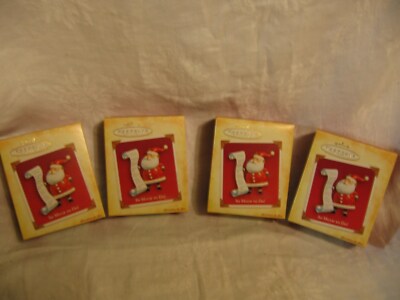 AMAZING ORNAMENT SALE! SO MUCH TO DO! SANTA ~ Lot of 4 Hallmark Ornament 2004