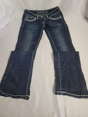 Miss Chic Blue Denim Boot Cut Jeans Junior (Size 3)