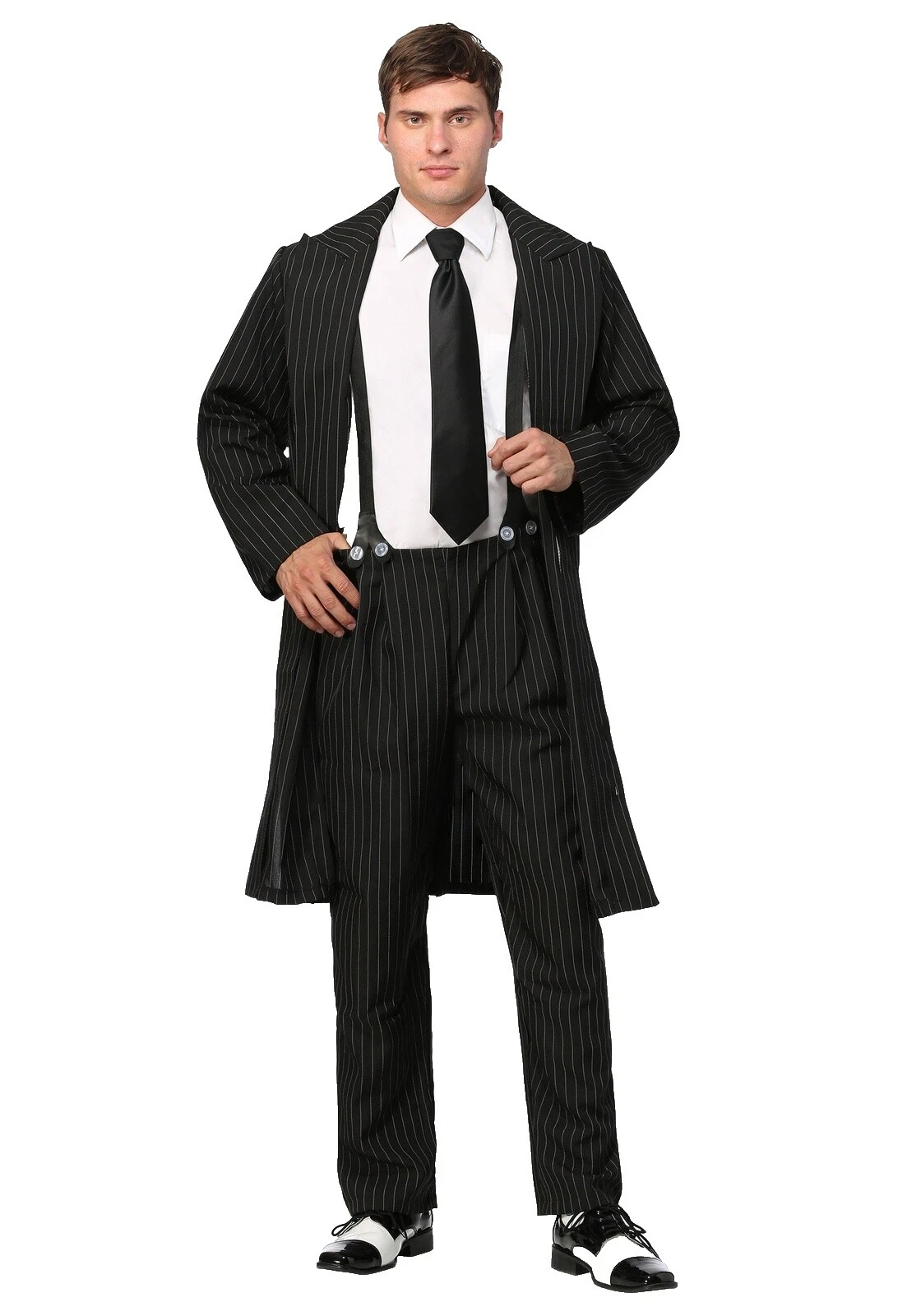 Trajes de Poliéster Negro 1920s & 1930s