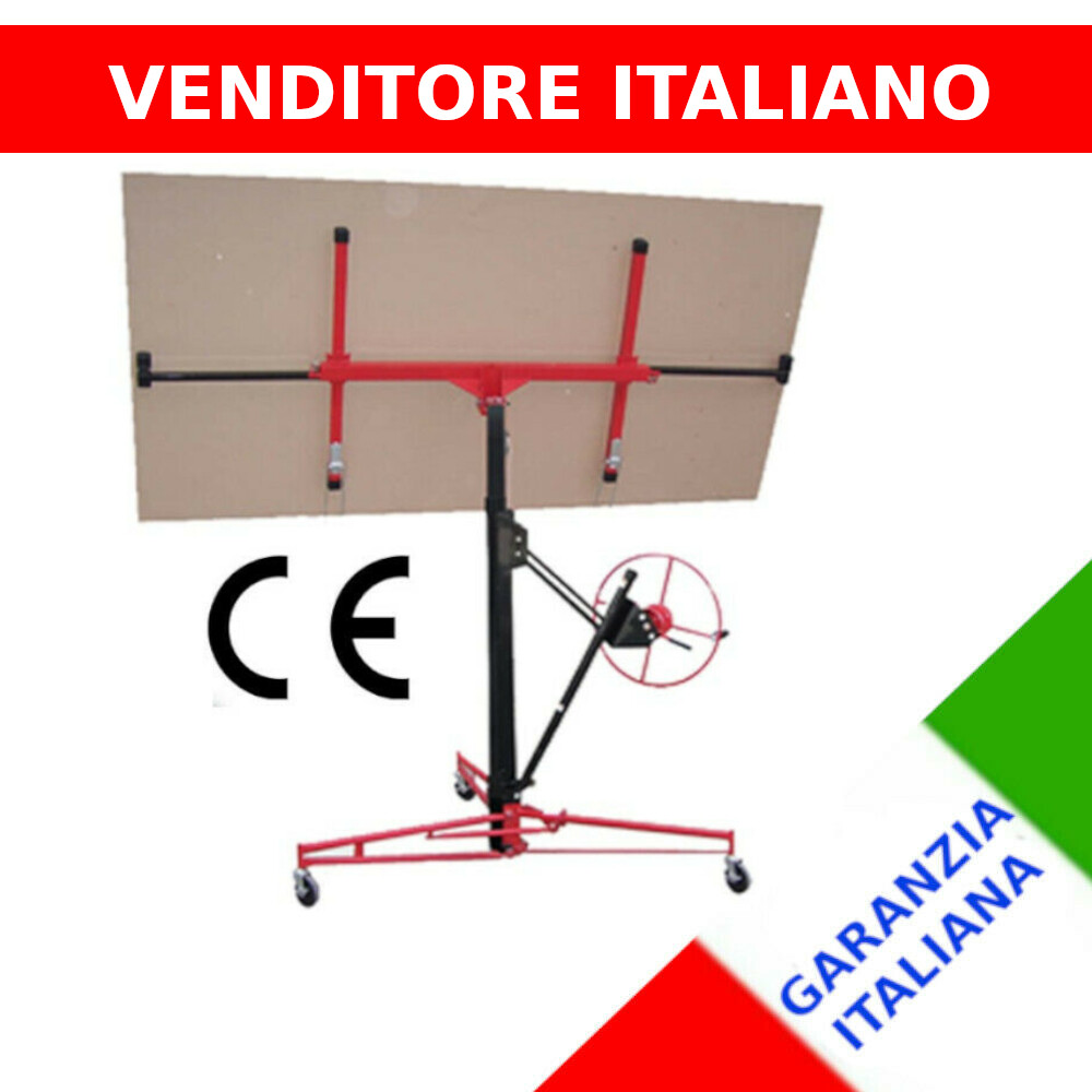 ALZALASTRE PER CARTONGESSO XXL ALZA SOLLEVA LASTRE PANNELLI CARRELLO