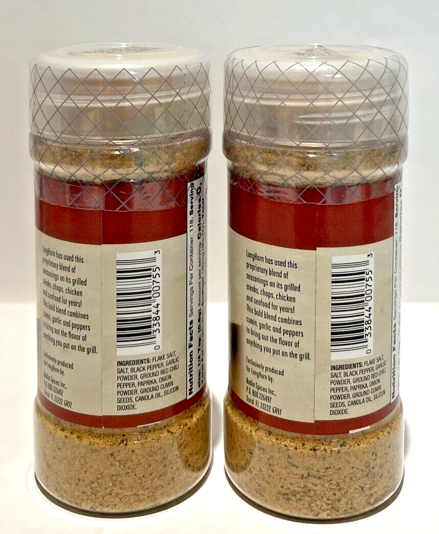 (2) LONGHORN STEAKHOUSE SIGNATURE GRILL SEASONING New Sealed Best By 04
