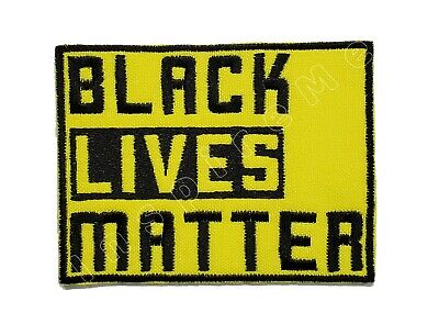 Black Lives Matter Embroidered Sew/Iron On Patch BLM Protest Free Shipping @ly 