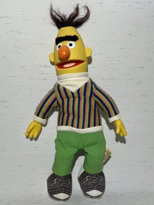 BERT KUSCHELTIER PUPPE 1985 APPLAUSE SESAMSTRAßE JIM HENSON Item-No.8310 H~34 cm