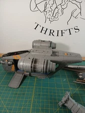Star Wars Ships for Parts only Razor Crest Sith Infiltrator and Tie Fighter