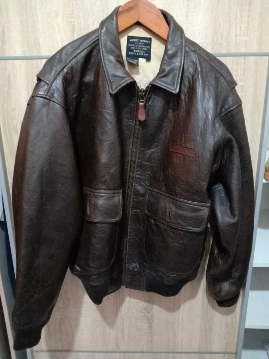 Avirex G1 Burea Of Aeronautics Vintage Leather Jacket | eBay