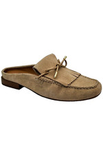 Donald Pliner Women's Basia Bow Slip-on Suede Mule Sand