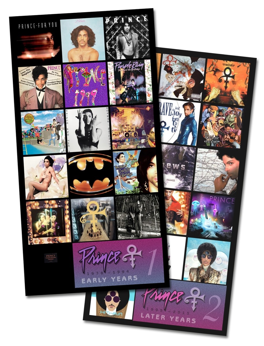 PRINCE magnet twin pack cd/vinyl covers (two 3