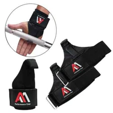 Weight lifting Power training Gym hooks Grips bar straps wraps wrist supports