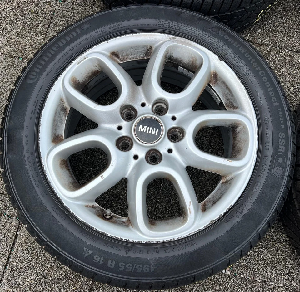 4 ORIGINAL ALU WINTERRÄDER MINI FML2 FML4 UKL-L F55 F56 F57 RDKS 195/55R16 87H - Bild 3 von 4