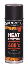 Car-Rep Heat-Resistant Black Spray 400mL 600C High Temp Protective Coating