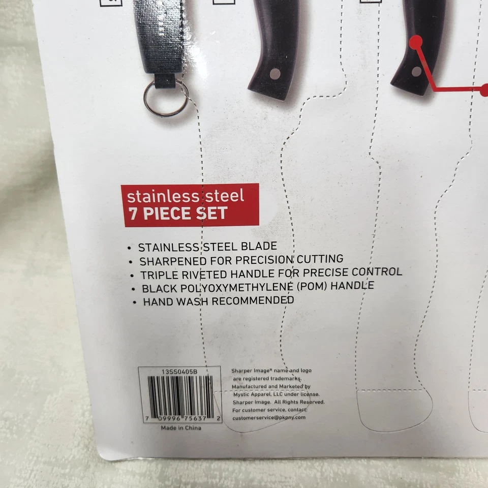 Juego de cuchillos Sharper Image de 4 piezas de acero inoxidable. Foto 3 de 4