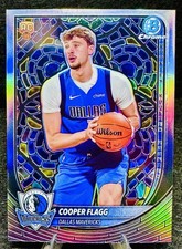 2025-26 Bowman Chrome COOPER FLAGG RC Etched In Glass SSP CASE HIT #NBE-1 Rookie