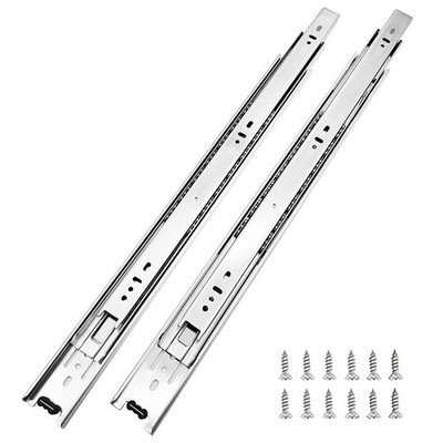 6 Pairs 14 Inch 3Section Full Extension Ball Bearing Drawer Slides 100 LB