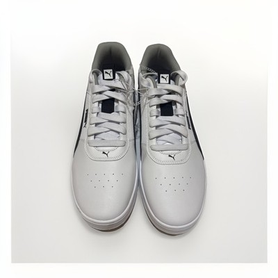 Puma Men Court Ravine Classic White/Black  Leather Sneaker 399087-03 Size 11.5 
