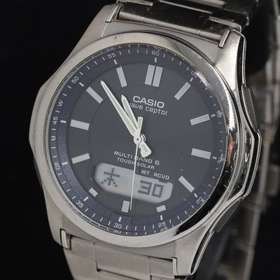 CASIO WAVE CEPTOR WVA-M630 Tough Solar Black Dial Men's Watch