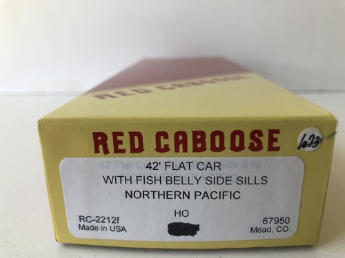Coche plano Red Caboose RC-2212f 42' con alféizares laterales de vientre de pez #67950 kit sin montar | Condition: New