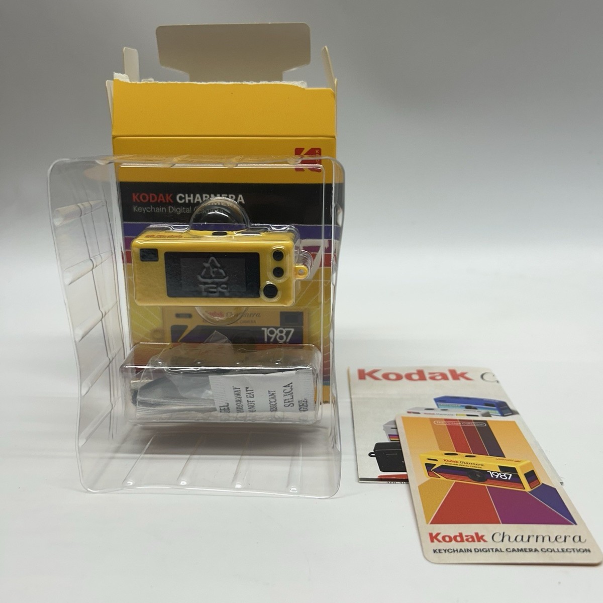 Kodak Charmera Mini Digital Camera Yellow Retro Pattern New Open