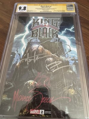 King In Black #2 Variant Cover Signed X4 - Stegman, Zeck, Kirkham & Cates