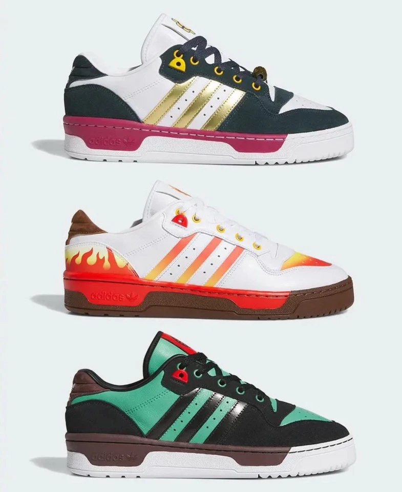 Demon Slayer x adidas Rivalry Low Rengoku | eBay