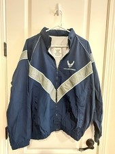 US Air Force Physical Training Uniform PTU Jacket Blue Reflective Large Short