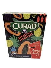 CURAD 60 Kendra Dandy Flex-Fabric Bandages Band-Aids Tropical Fruits 0.75 x 3 in