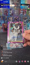 2025 NFL Topps Chrome Chris Olave Pink Autograph New Orleans Saints