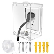 Infant Safety Outlet Cover Box, Wall Outlet Lock Box, Lock Box for Electrical...