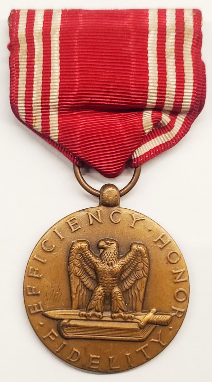 Efficiency Ribbon US Army Efficiency Honor Fidelity Medal Ribbon Bar & Lapel Pin Set ...