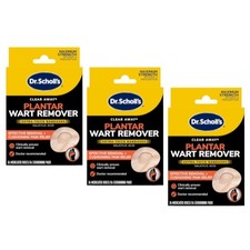3 Pack Dr. Scholls Clear Away Wart Remover Plantar 24 Each