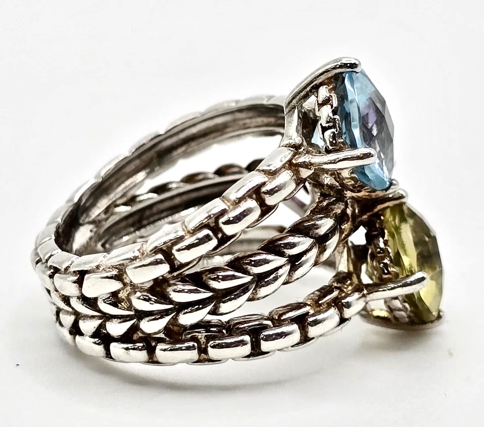 Anillo de piedras preciosas de plata esterlina de celebración JAI John Hardy - talla 5 Foto 3 de 4