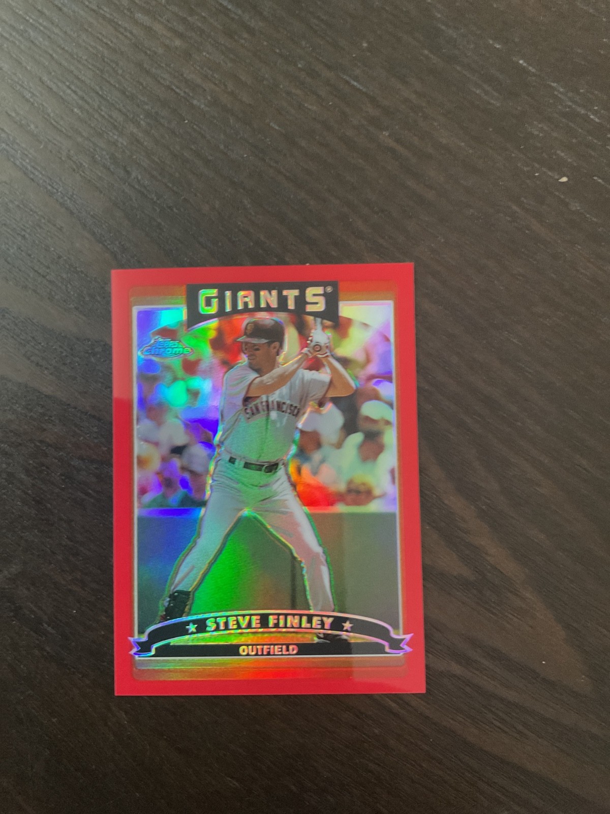 2006 Topps Chrome - Steve Finley #33 Red Refractor 87/90