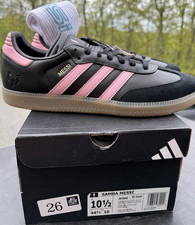 New adidas Samba Messi 10.5 Black Pink Gum Indoor Soccer Shoes JP7845