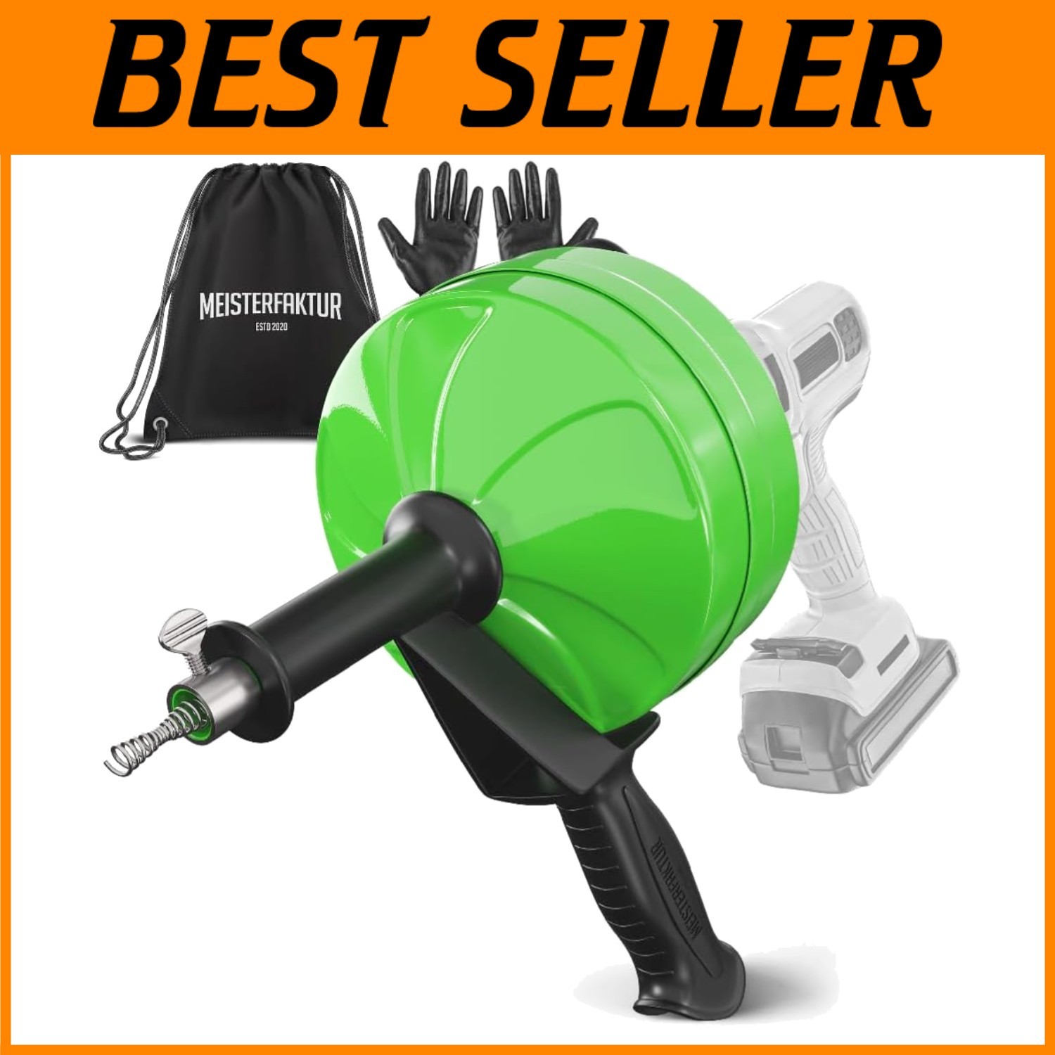 Unblock Sink Fast with Drill Attachment