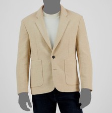 Hugo Boss Men's Beige Modern-Fit Notched-Lapel Sport Coat Jacket Size 46R