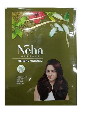 100% Pure & Natural Herbal Henna Mehandi Powder Enriched With Green Tea,Aloe