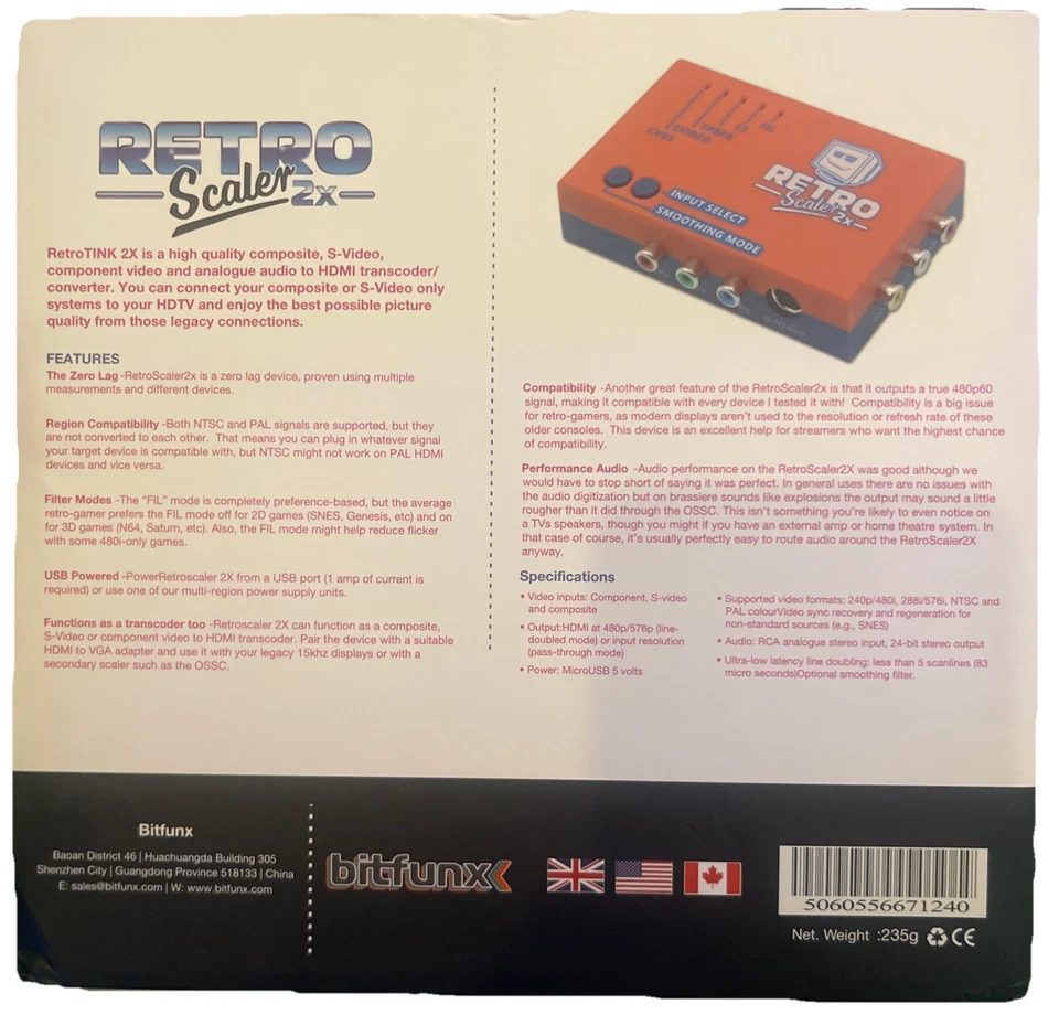 RetroScaler2x HDMI Converter Line Doubler for Retro Consoles PS2 N64 NES MD SFC - Image 2 of 2