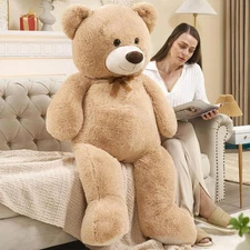 51 inch Big Teddy Bear Cute Giant Stuffed Animals Soft Plush Toy for Girlfrie...