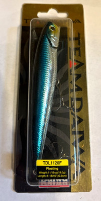 NEW Vintage TEAM DAIWA 5'' TD PENCIL POPPER 1120 F Topwater 11/16oz BLACK SHINER
